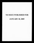 The East Carolinian, January 18, 2005, No Issue Published